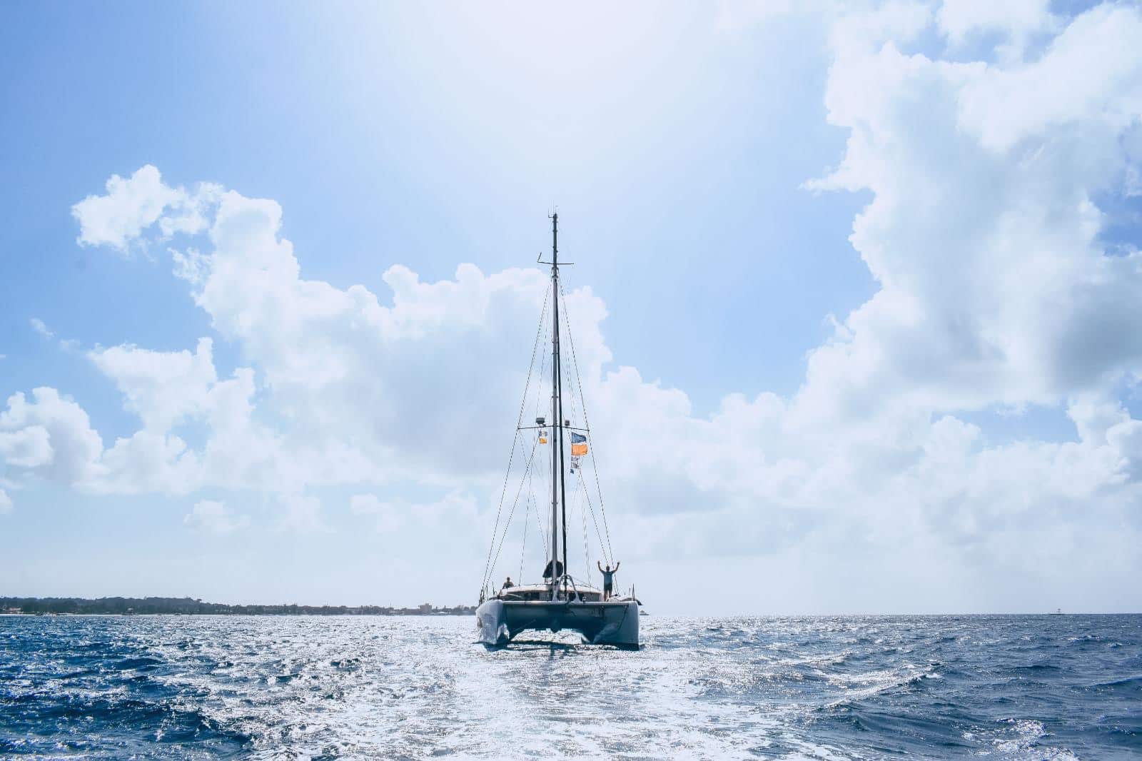 sailing a catamaran around the world