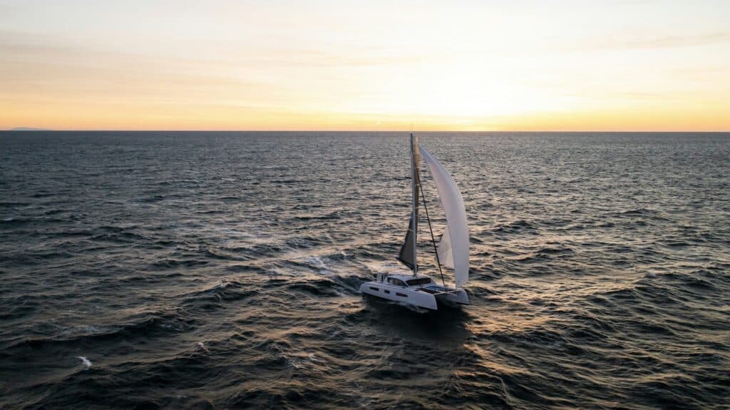 sailing catamaran around the world